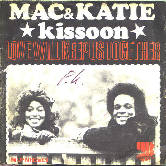 Mac & Katie Kissoon - Love Will Keep Us Together 15530 Vinyl Singles Vinyl Goed / Hoes Goed