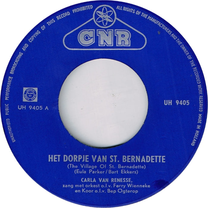 Carla Van Renesse - Het Dorpje St. Bernadette 11026 Vinyl Singles Vinyl Goed / Hoes Goed