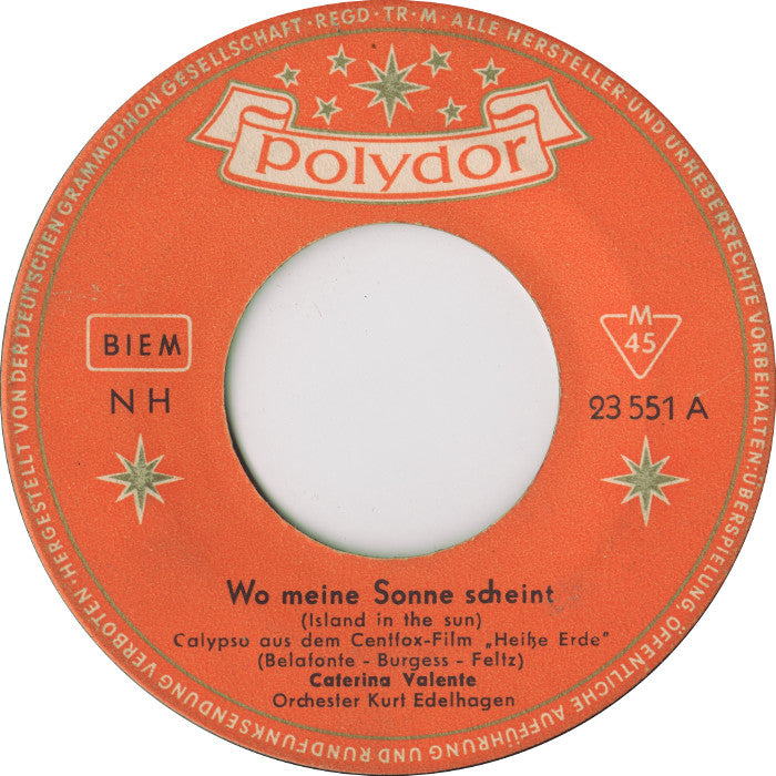 Caterina Valente - Wo meine Sonne Scheint 26709