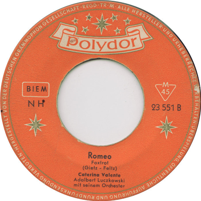 Caterina Valente - Wo meine Sonne Scheint 26709