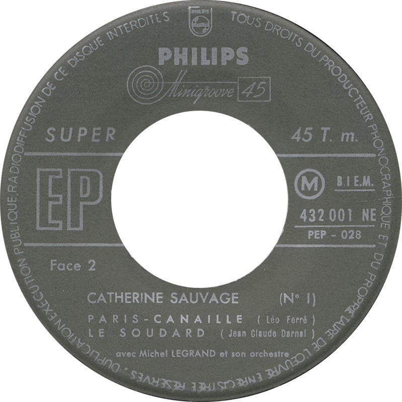 Catherine Sauvage - La Fille De Londres 23276 Vinyl Singles EP Vinyl Goed / Hoes Goed