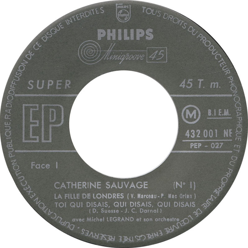 Catherine Sauvage - La Fille De Londres (EP) 23276