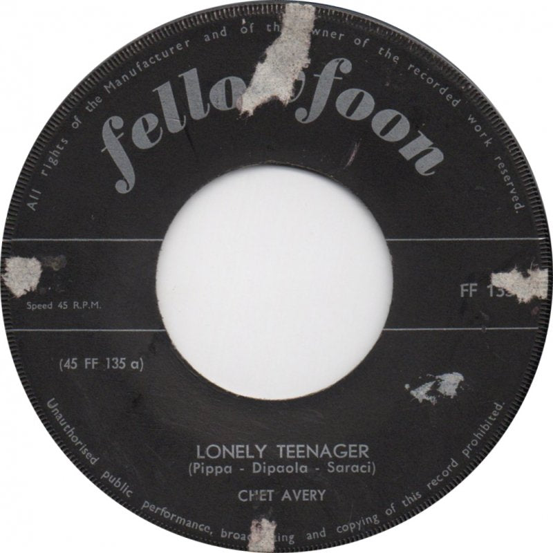 Chet Avery / Marty Pell – Einsamer Teenager / Bist du heute Abend einsam? 38879