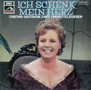 Cristina Deutekom - Ich Schenk' Mein Herz (LP) Vinyl LP Vinyl Zeer Goed / Hoesje Goed "VINYLSINGLES.NL"