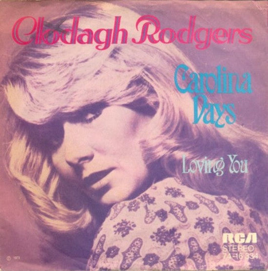Clodagh Rodgers - Carolina Days 31511 Vinyl Singles Vinyl Goed / Hoes Goed