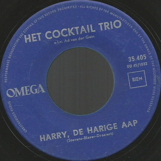Cocktail Trio - Harry, De Harige Aap 29519 Vinyl Singles Vinyl Goed / Hoes Goed