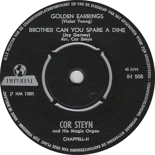 Cor Steyn - Cor Steyn And His Magic Organ 19934 Vinyl Singles EP Vinyl Goed / Hoes Goed