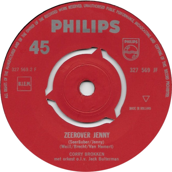 Corry Brokken - Moordballade 28390 Vinyl Singles Vinyl Goed / Hoes Goed