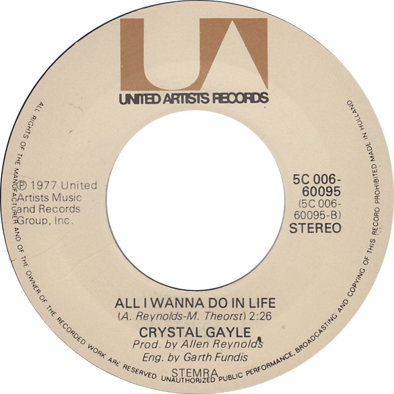 Crystal Gayle - Don't It Make My Brown Eyes Blue 12961 Vinyl Singles Vinyl Goed / Hoes Goed