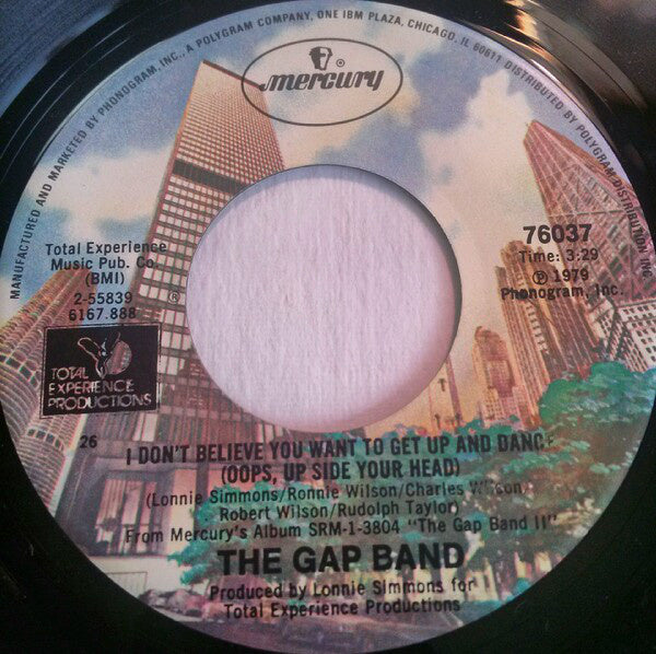 Gap Band - I Don't Believe You Want To Get Up And Dance Vinyl Singles Vinyl Zeer Goed / Hoesje Goed "VINYLSINGLES.NL"