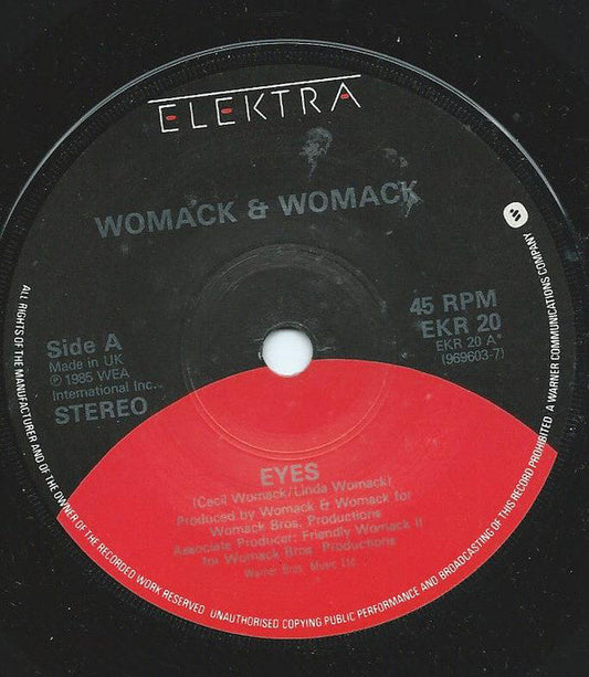 Womack & Womack - Eyes 22911 Vinyl Singles Vinyl Goed / Hoes Goed