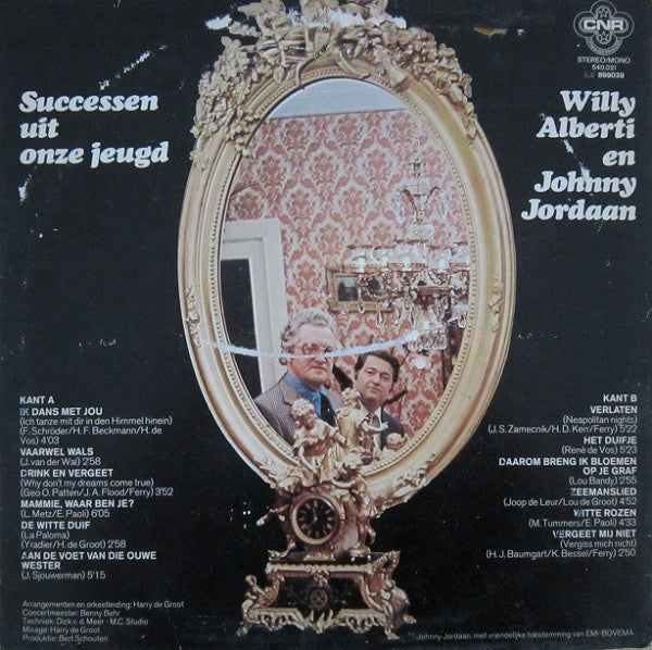 Willy Alberti en Johnny Jordaan - Successen Uit Onze Jeugd (LP) 43403 Vinyl LP Vinyl Goed / Hoes Goed