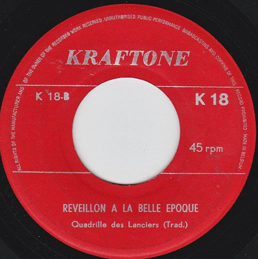 Unknown Artist - Reveillon A La Belle Epoque 11951 Vinyl Singles Vinyl Goed / Hoes Goed