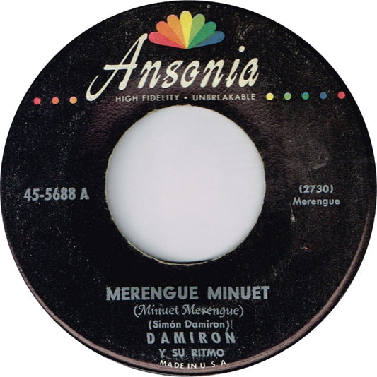 Damiron Y Su Ritmo - Merengue Minuet 19870 Vinyl Singles Vinyl Goed / Hoes Generic
