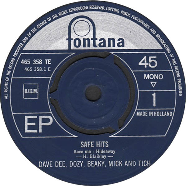 Dave Dee, Dozy, Beaky, Mick & Tich - Save Hits 34073 Vinyl Singles EP Vinyl Goed / Hoes Goed
