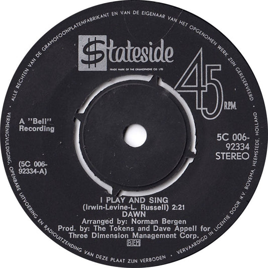 Dawn - I Play And Sing 02221 Vinyl Singles Vinyl Goed / Hoes Generic