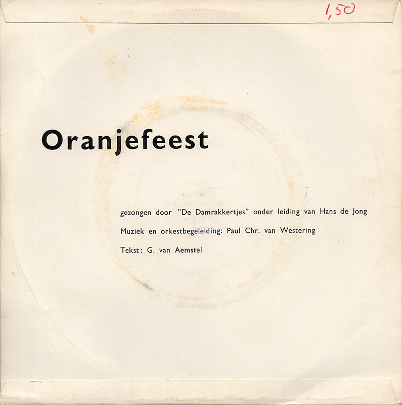 Oranjefeest - 'T Is Feest 18528 Vinyl Singles Vinyl Goed / Hoes Goed