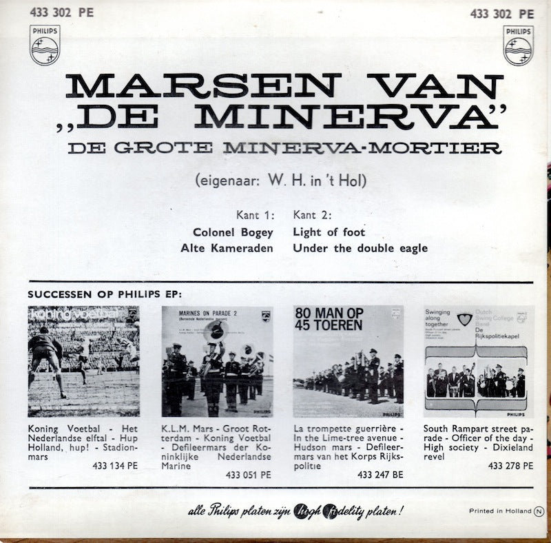 Marsen Van De Minerva - Colonel Bogey (EP) Vinyl Singles EP Vinyl Goed / Hoes Goed