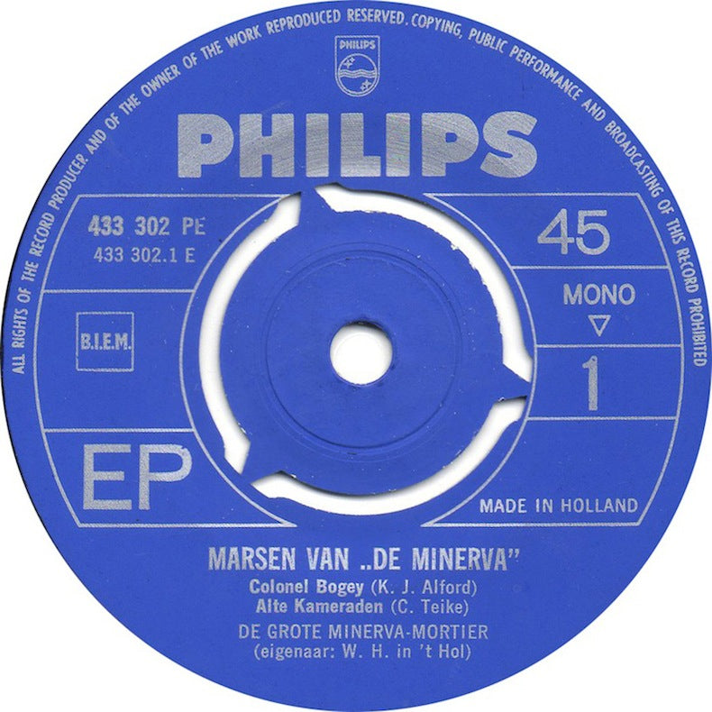 Marsen Van De Minerva - Colonel Bogey (EP) Vinyl Singles EP Vinyl Goed / Hoes Goed