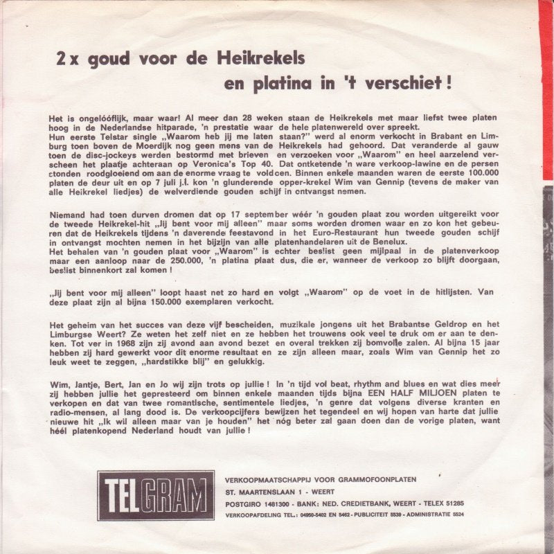 Heikrekels - 'K Hoop Dat Jij Eens Wacht Op Mij 00008