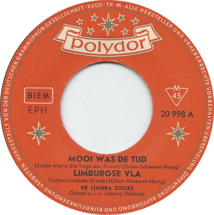Limbra Zusjes - Mooi Was De Tijd 17196 Vinyl Singles EP Vinyl Goed / Hoes Goed