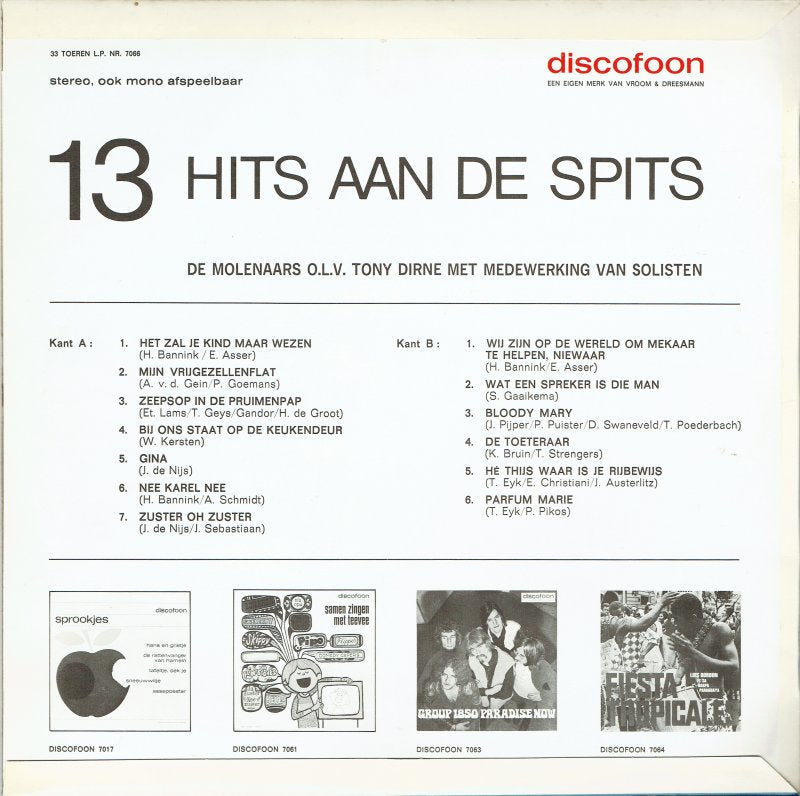 Various - 13 Hits Aan De Spits No. 1 (LP) 48166