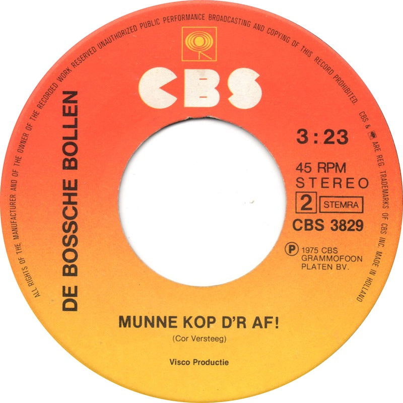Stipkes / De Bossche Bollen - Unne Spijker In Munne Kop / Munne Kop D'r Af! 32010
