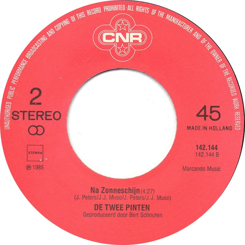 Twee Pinten - Heel 't Jaar 30549 Vinyl Singles Vinyl Goed / Hoes Goed