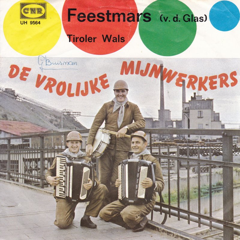 Vrolijke Mijnwerkers - Feestmars 33954 Vinyl Singles Vinyl Goed / Hoes Goed