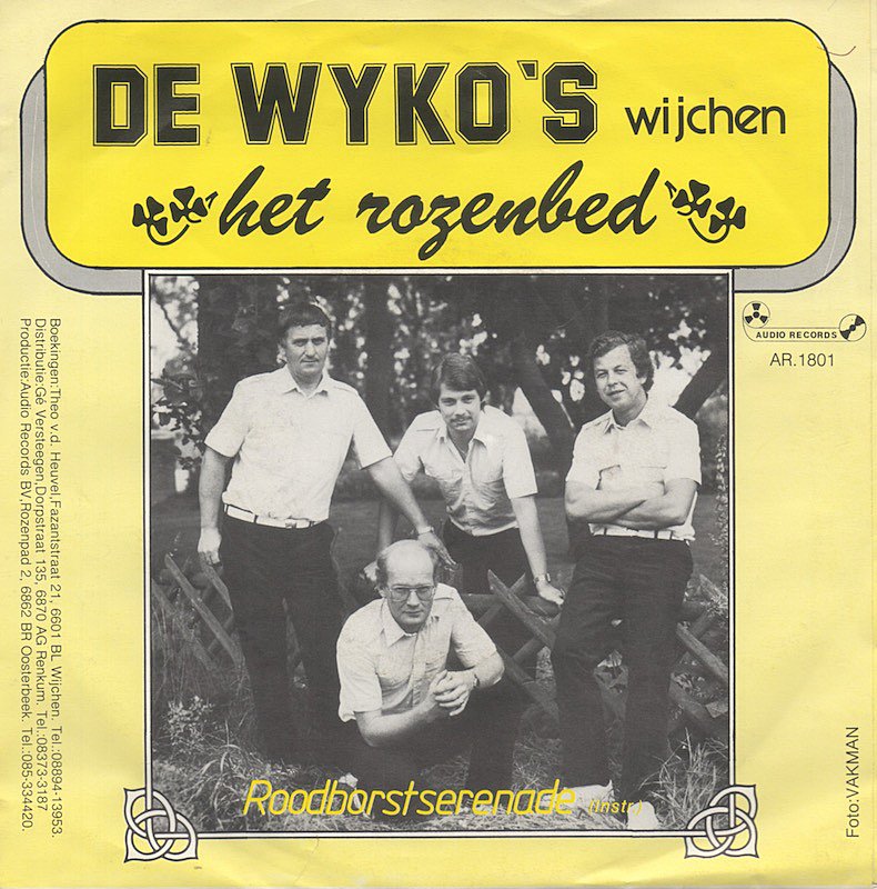 Wyko's - Het Rozenbed 28077 36390 Vinyl Singles Vinyl Goed / Hoes Goed
