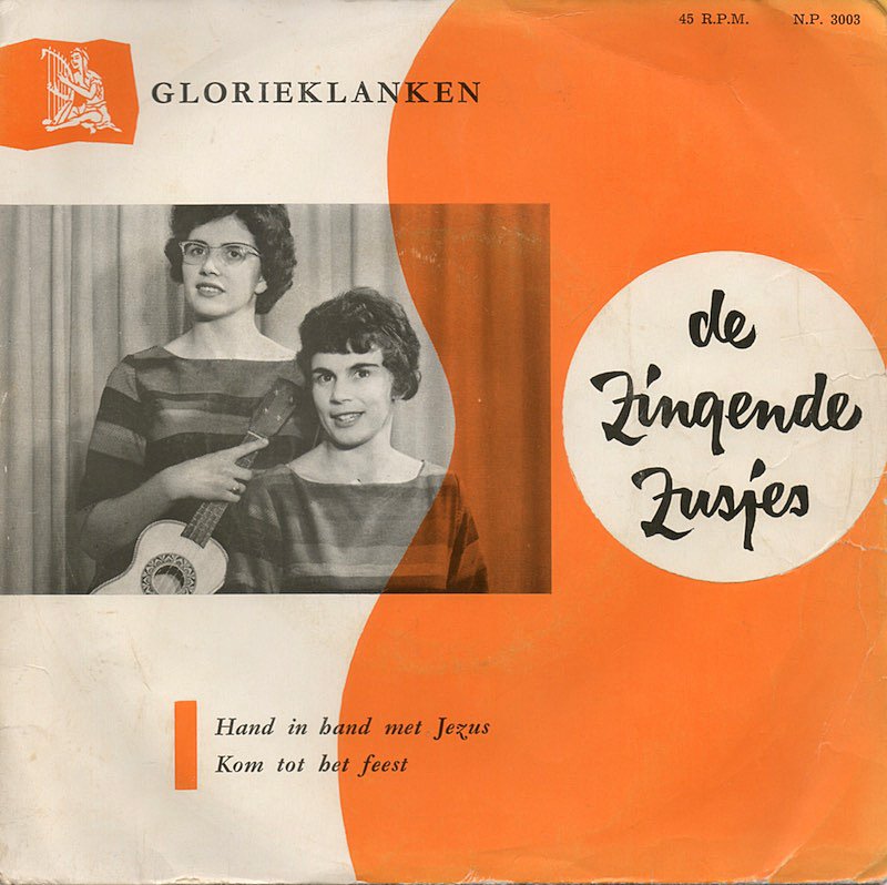Zingende Zusjes - Hand In Hand Met Jezus 29768 Vinyl Singles Vinyl Goed / Hoes Goed