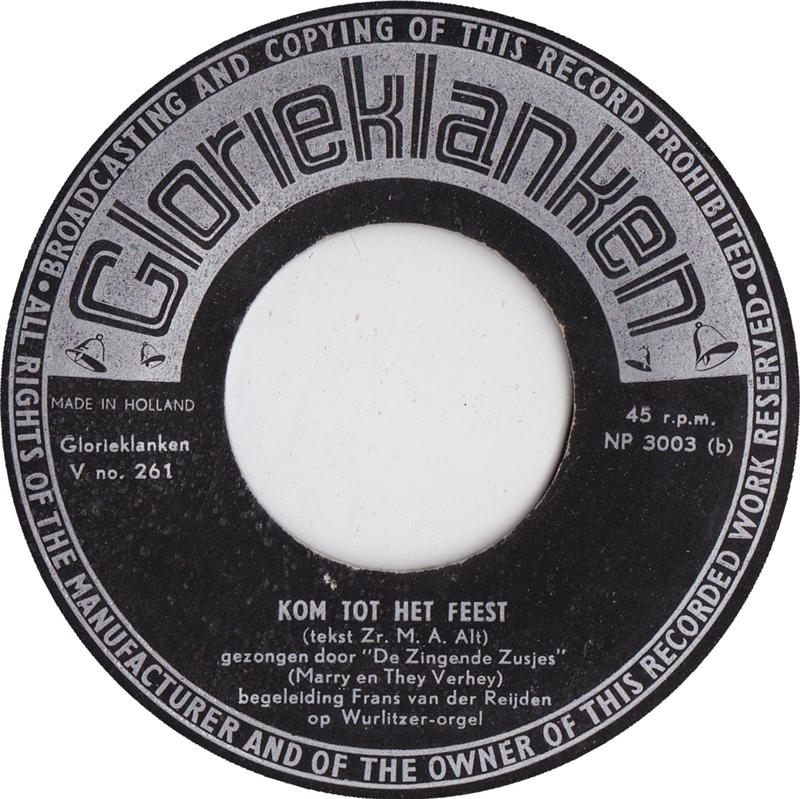 Zingende Zusjes - Hand In Hand Met Jezus 29768 Vinyl Singles Vinyl Goed / Hoes Goed