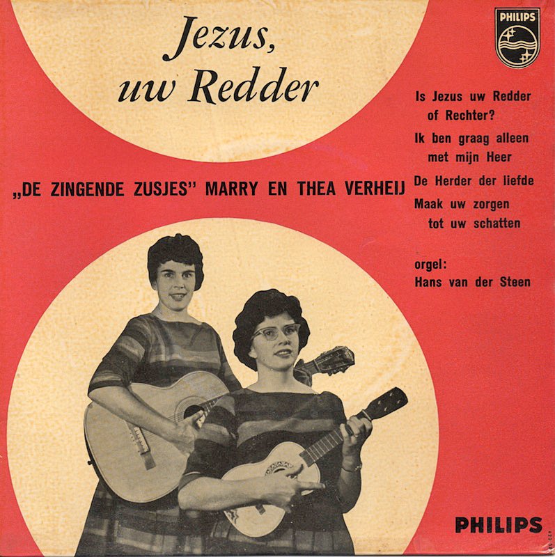 Zingende Zusjes Marry En Thea Verhey - Jezus Uw Redder 17654 Vinyl Singles EP Vinyl Goed / Hoes Goed