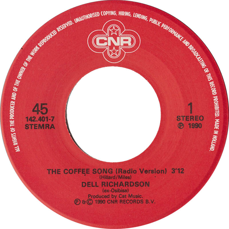 Dell Richardson - The Coffee Song 28852 Vinyl Singles Vinyl Goed / Hoes Goed