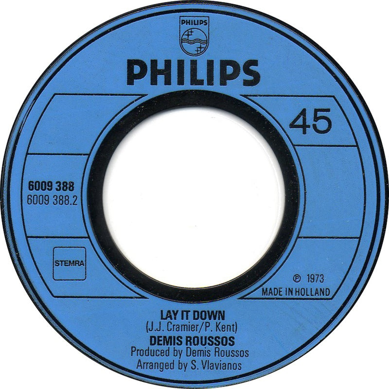 Demis Roussos - My Friend The Wind Vinyl Singles Vinyl Zeer Goed / Hoesje Generic "VINYLSINGLES.NL"