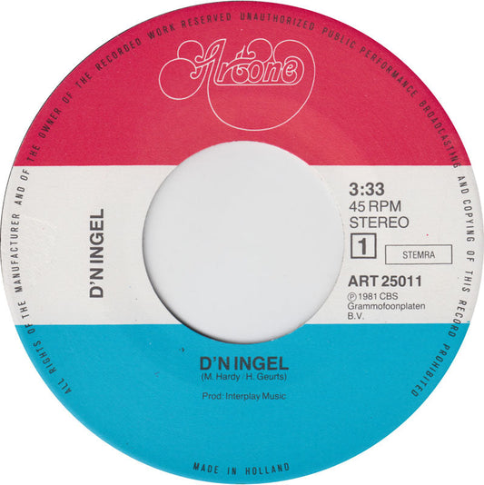 D'n Ingel - D'n Ingel 15406 Vinyl Singles Vinyl Goed / Hoes Goed