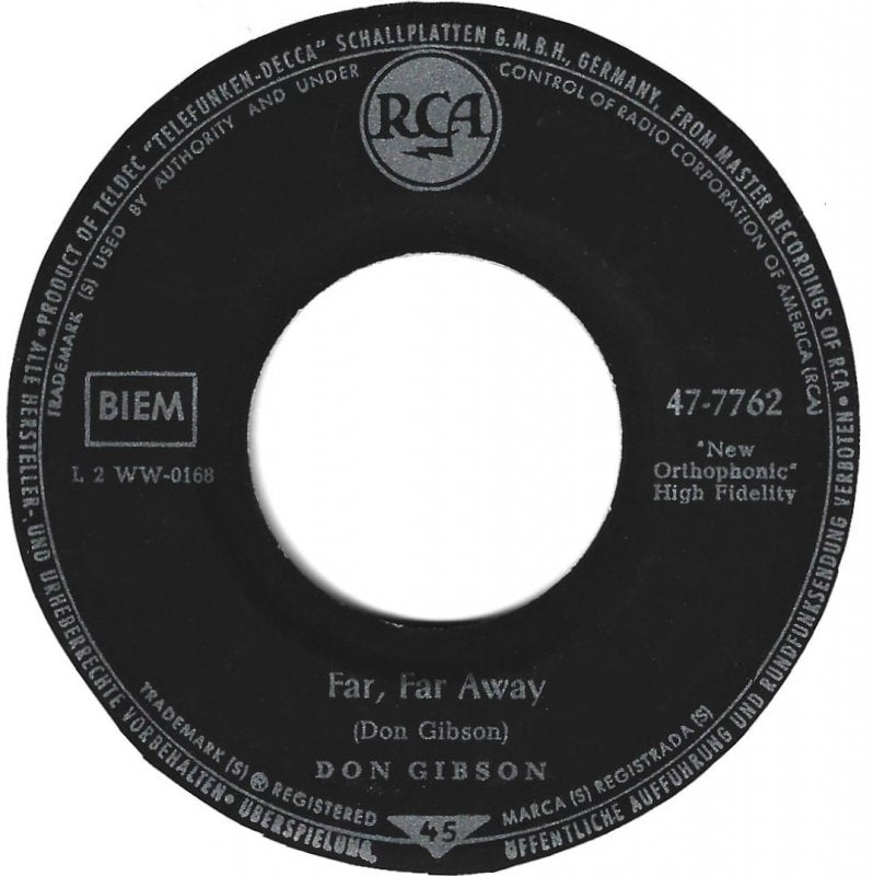 Don Gibson - Far, Far Away 19901 Vinyl Singles Vinyl Goed / Hoes Generic
