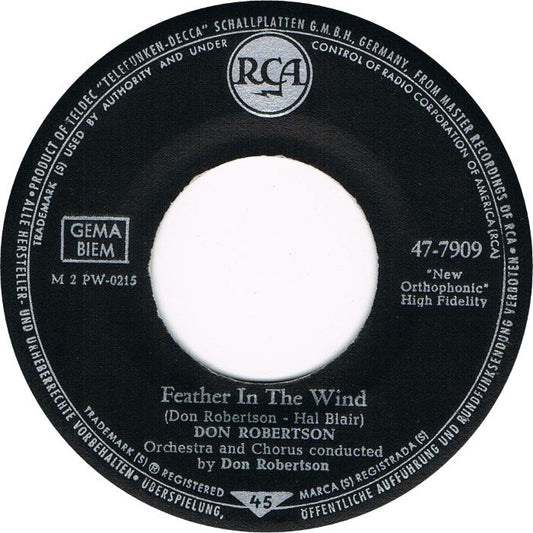 Don Robertson - Feather In The Wind 17240 Vinyl Singles Vinyl Goed / Hoes Generic