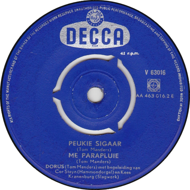 Dorus - Dorus No. 3 02617 Vinyl Singles EP Vinyl Goed / Hoes Redelijk