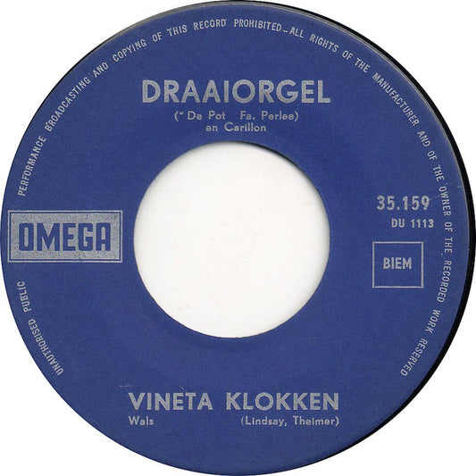 Draaiorgel De Pot - Vineta Klokken 29564 Vinyl Singles Vinyl Goed / Hoes Goed