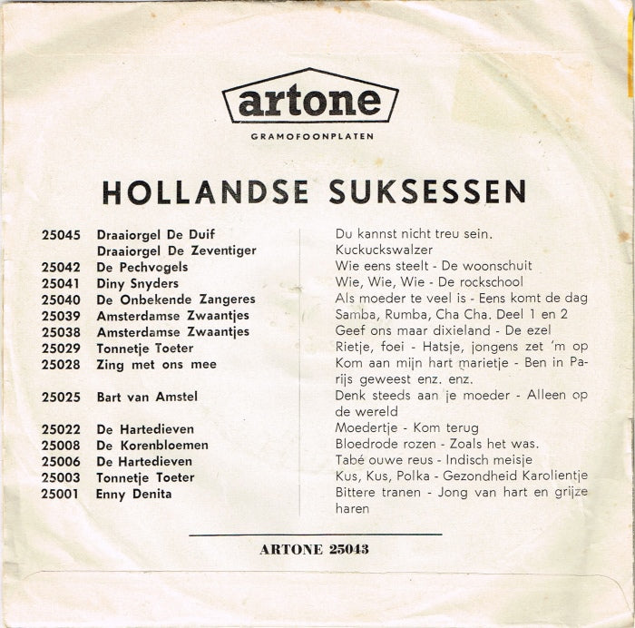 Draaiorgel De Zeventiger - Oud Amsterdam 16018 Vinyl Singles Vinyl Goed / Hoes Goed