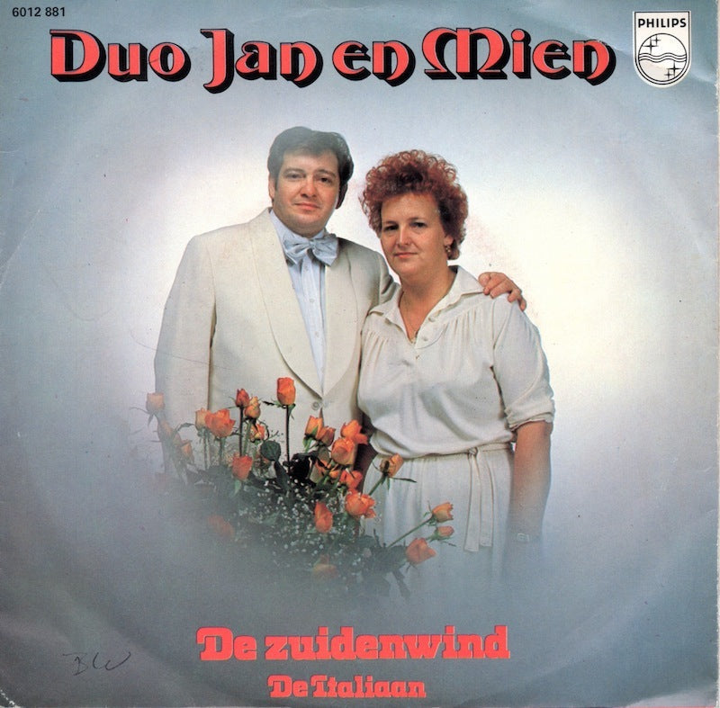 Duo Jan En Mien - De Zuidenwind (B) Vinyl Singles Vinyl Goed / Hoes Redelijk
