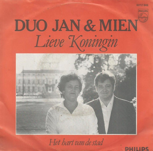 Duo Jan en Mien - Lieve Koningin 36564 Vinyl Singles Vinyl Goed / Hoes Goed