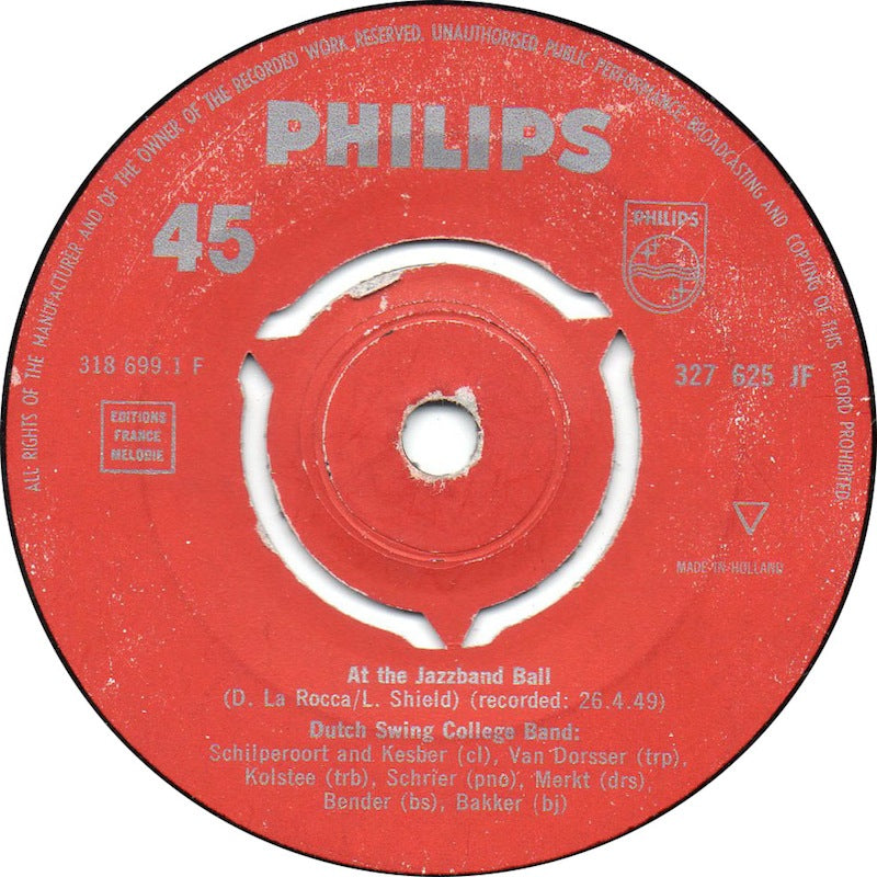 Dutch Swing College Band - At The Jazzband Ball 16253 Vinyl Singles Vinyl Goed / Hoes Goed