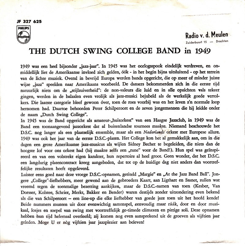 Dutch Swing College Band - At The Jazzband Ball 16253 Vinyl Singles Vinyl Goed / Hoes Goed