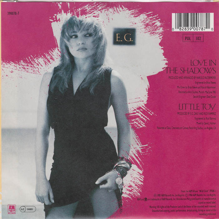 E.G. Daily - Love In The Shadows Vinyl Singles Vinyl Zeer Goed / Hoesje Goed "VINYLSINGLES.NL"