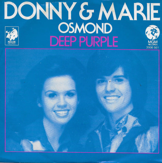 Donny & Marie Osmond - Deep Purple 12892 Vinyl Singles Vinyl Goed / Hoes Redelijk