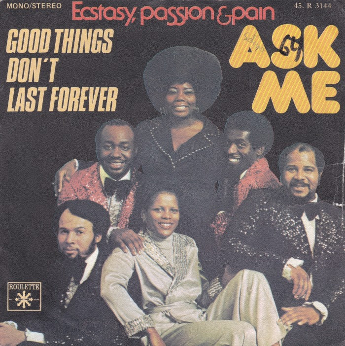 Ecstasy, Passion & Pain - Ask Me Vinyl Singles Vinyl Zeer Goed / Hoesje Goed "VINYLSINGLES.NL"