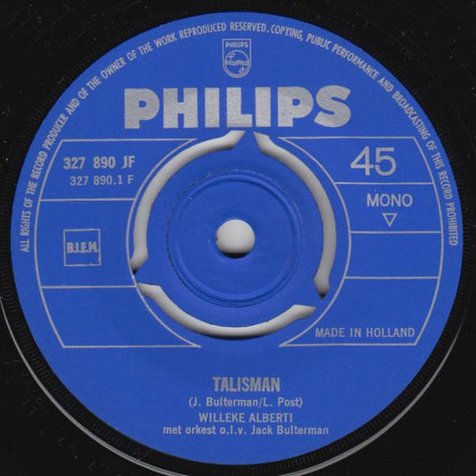 Willeke Alberti - Talisman 07128 Vinyl Singles Vinyl Goed / Hoes Generic