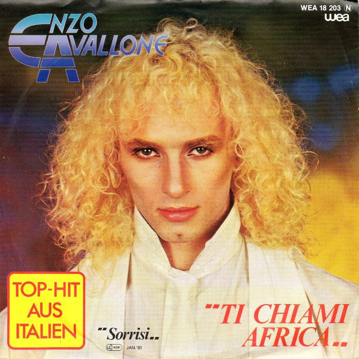 Enzo Avallone - Ti Chiami Africa Vinyl Singles Vinyl (G) <br> Hoes (F) "VINYLSINGLES.NL"